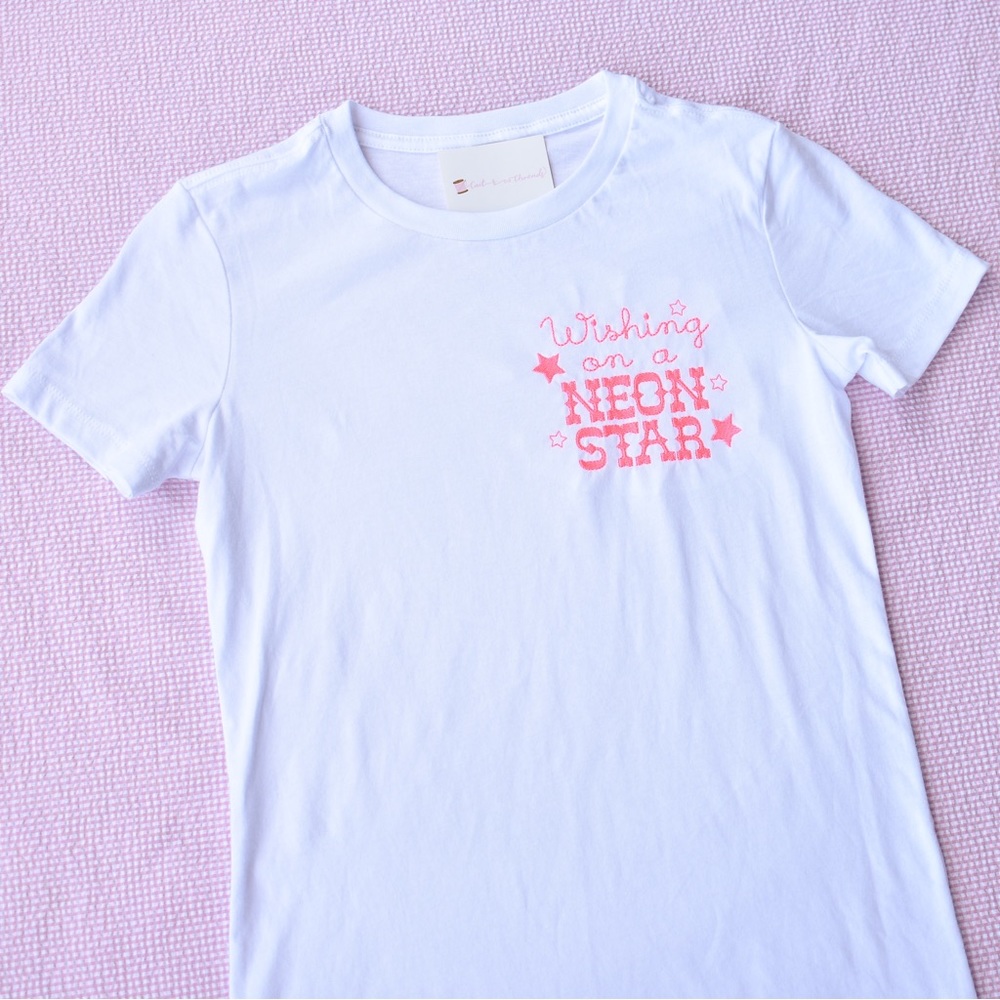 Neon star ladies fitted tee